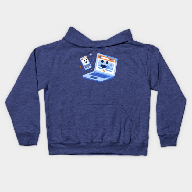 Device Buddies Kids Hoodie by arterikas